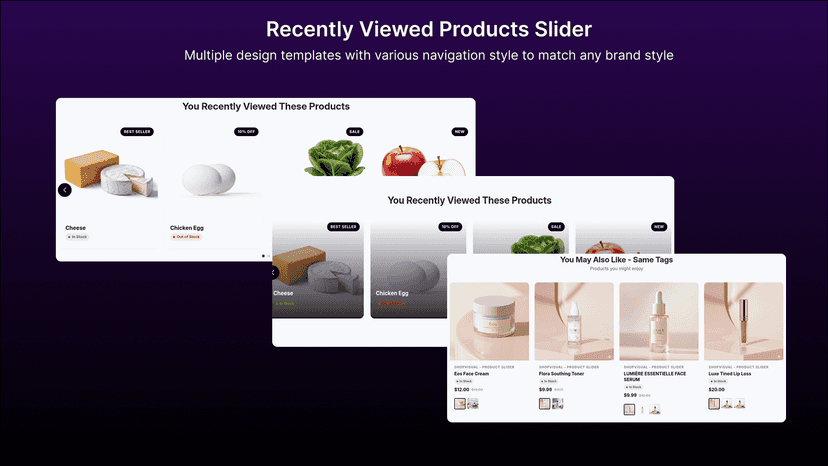 Neo: Recently Viewed Products - Multiple Design Template