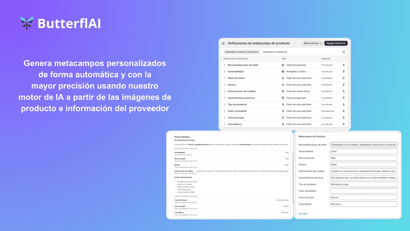 ButterflAI - Metafields personalizados