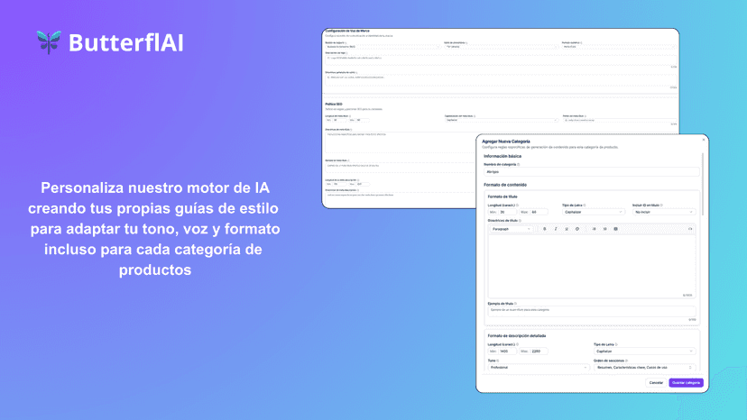 ButterflAI - Guias de Estilo Personalizadas