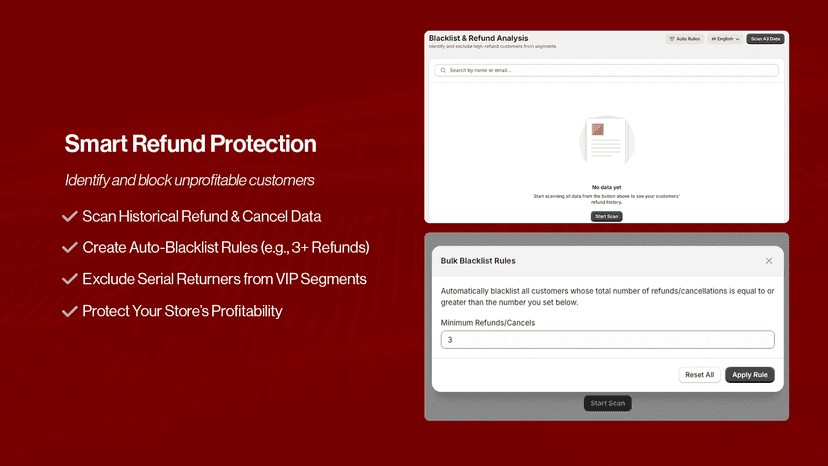 Design custom VIP badges for customers with live preview.