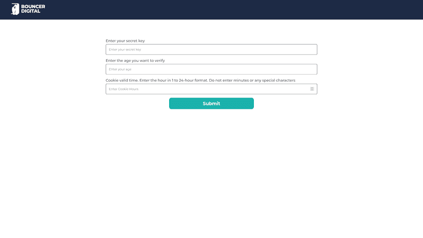Configuration page
