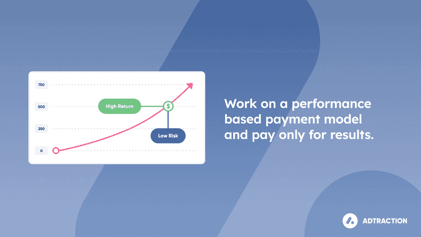 Work on a performance based model and pay only for results