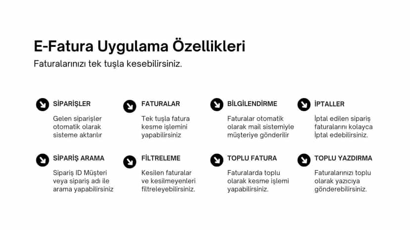 Uygulama Özellikleri