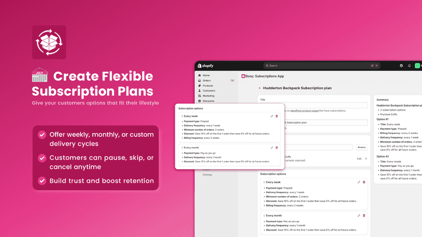 Create flexible subscription