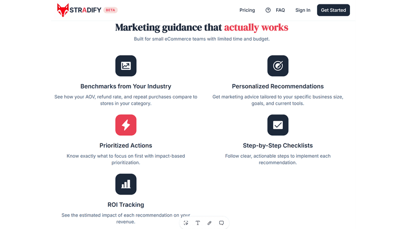 Stradify "Marketing guidance that actually works"
