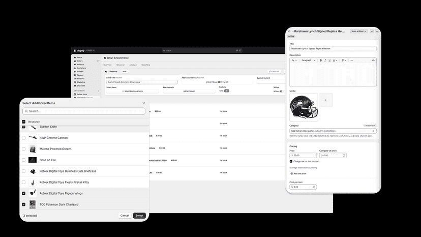 Sync products directly from your Shopify Store