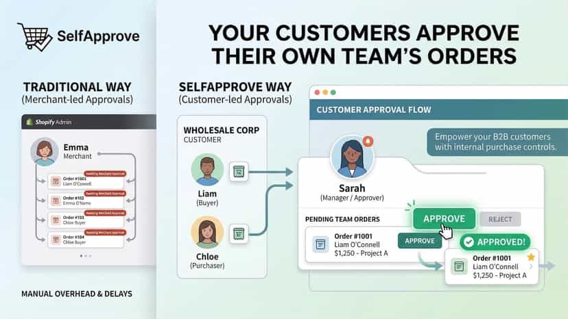 Your customers approver their own team's orders