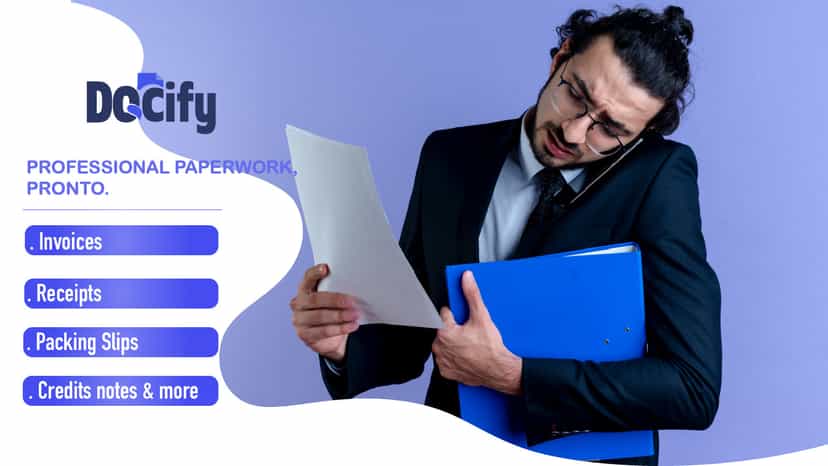 DOCIFY order invoice generator