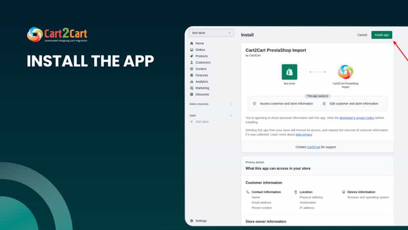 prestashop to shopify