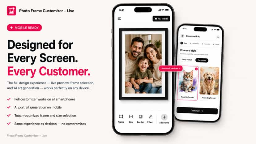 Mobile Responsive- Works on every device and screen
