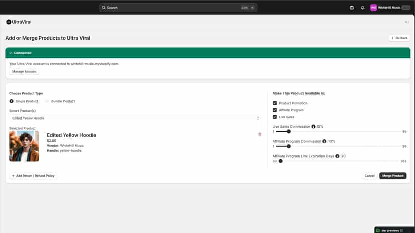 Bring Products To Ultra Viral Marketplace - Brands