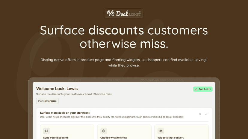 Surface discounts customers otherwise miss.