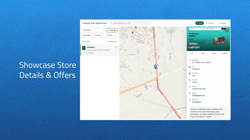 Showcase Store Details & Offers