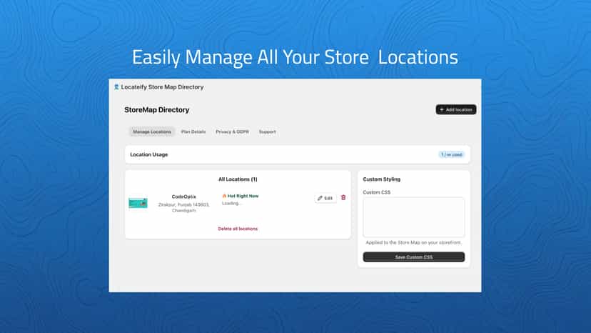 Easily Manage All Your Store Locations