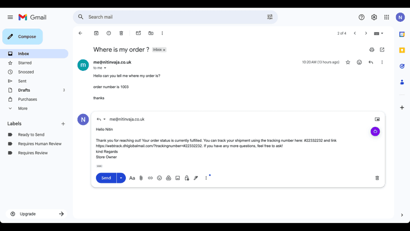 Available in Gmail