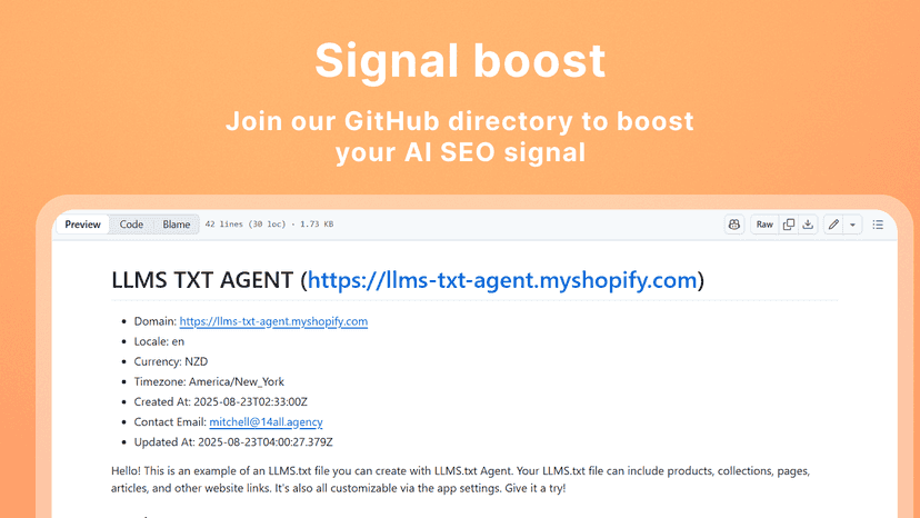 GitHub Integration for AI SEO