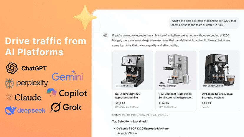 ChatGPT, Gemini, Perplexity, Claude, Copilot, Deepseek, Grok