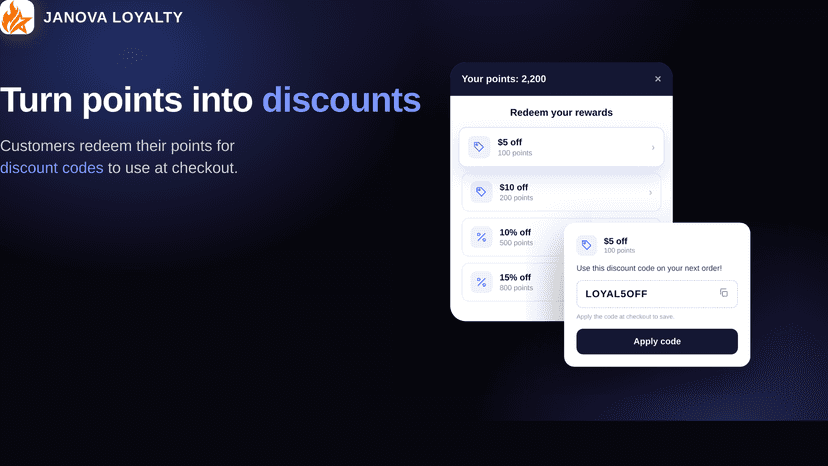 Turn points into discounts