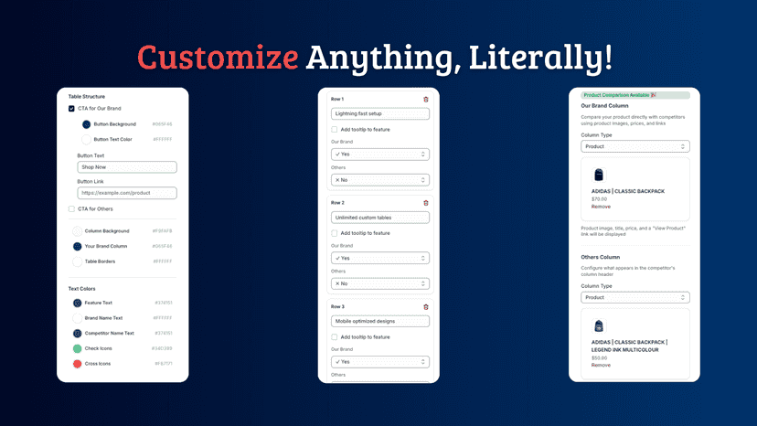 Customize any color