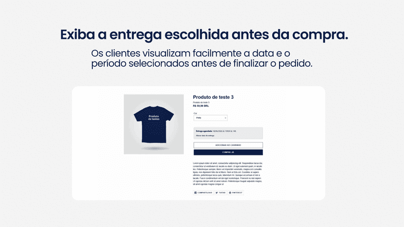 pág de produto agendada