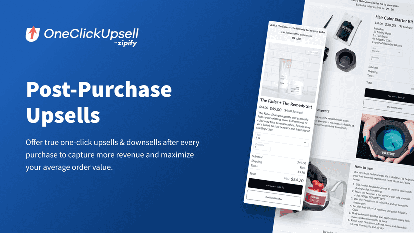 Post-Purchase One-Click Upsells