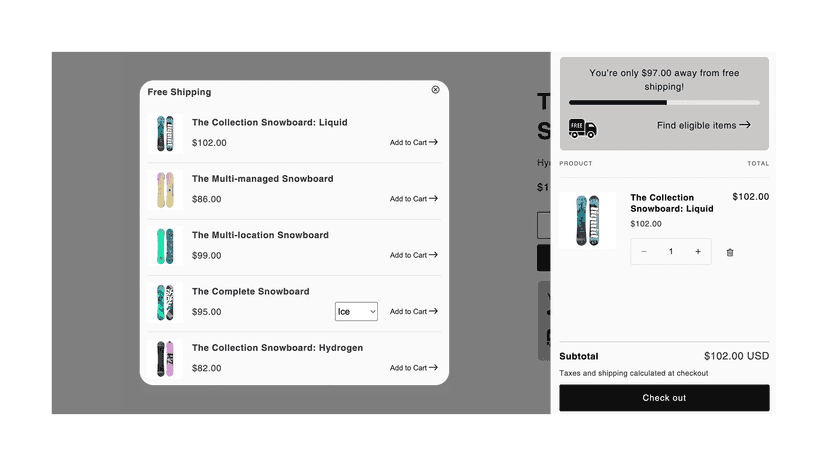Smart add-on product recommendations