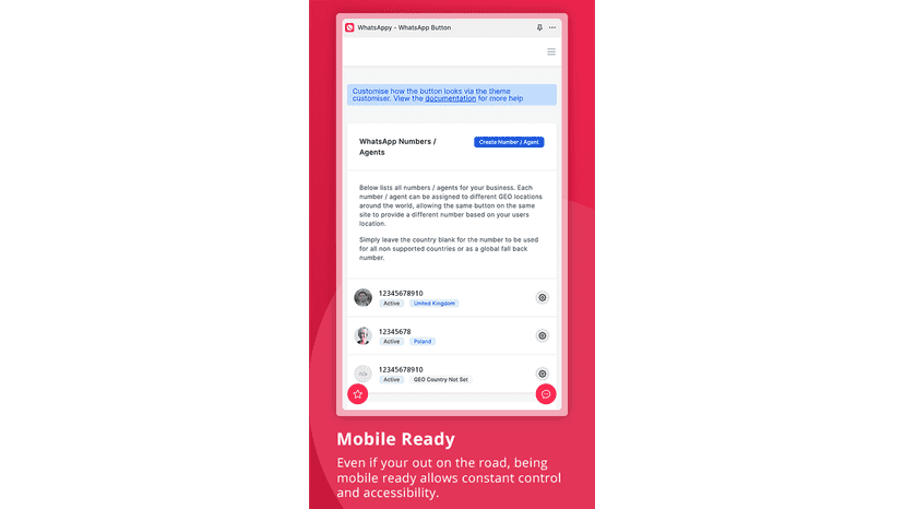 WhatsAppy - Mobile Friendly App Interface