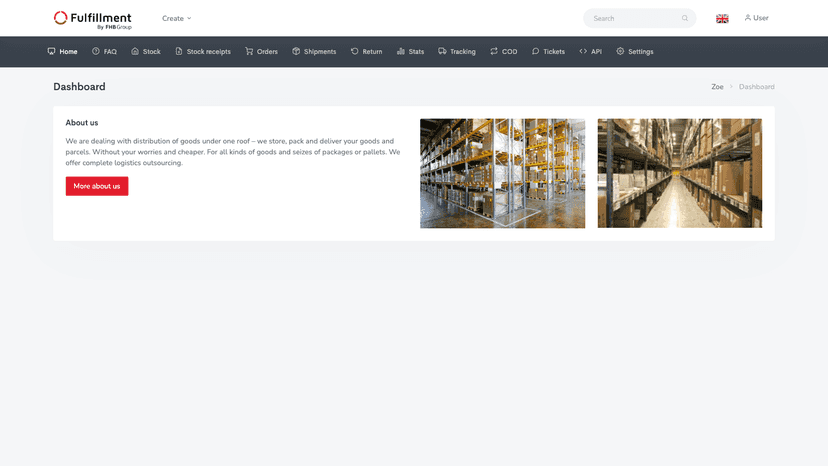 Fulfillment by FHB client application