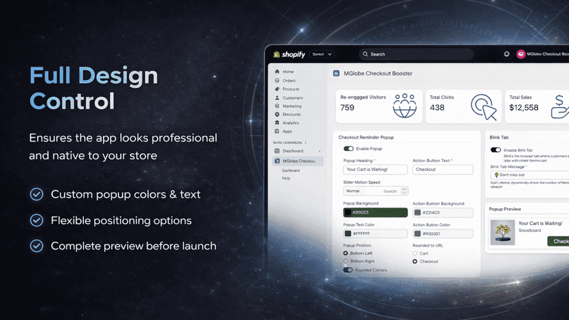 Ensures the app looks professional and native to your store