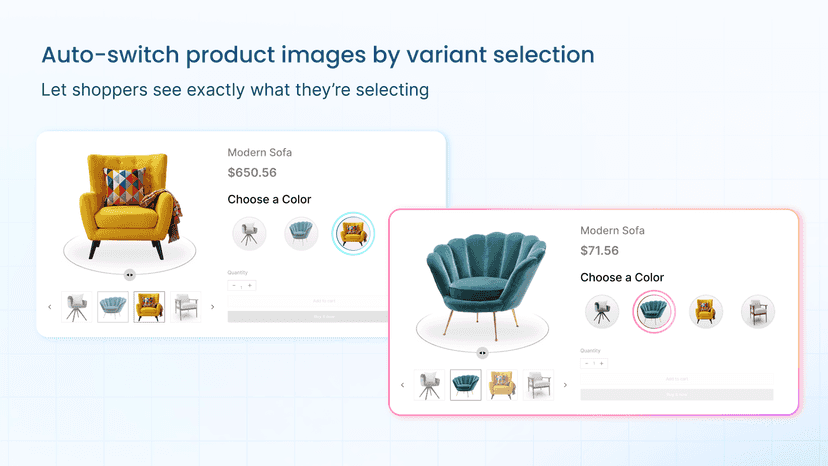 Auto-switch product images by variant selection