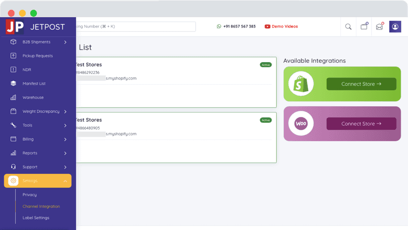 Channel Integration Start