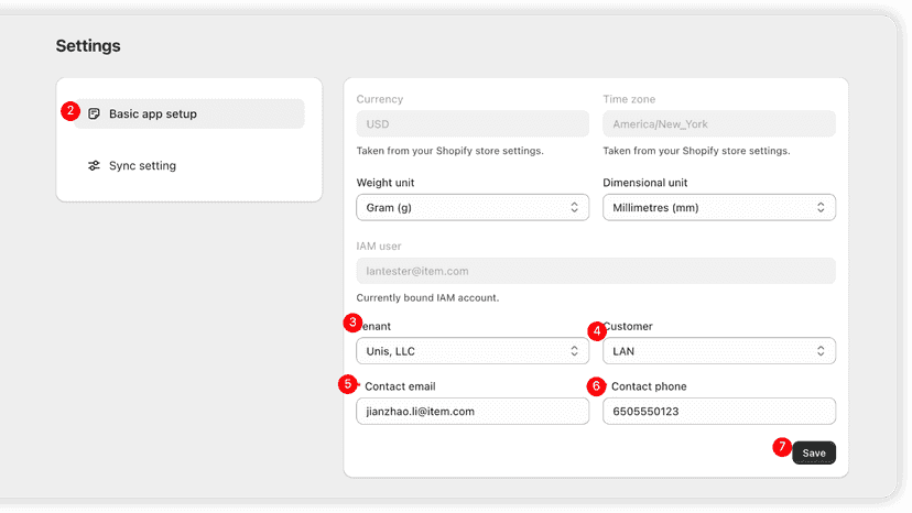 IAM setup screen. Bind the Tenant and Customer