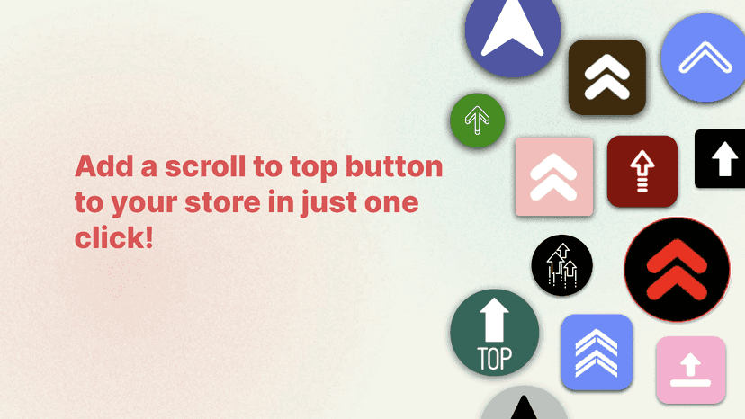 Multiple Scroll To Top Button Icons
