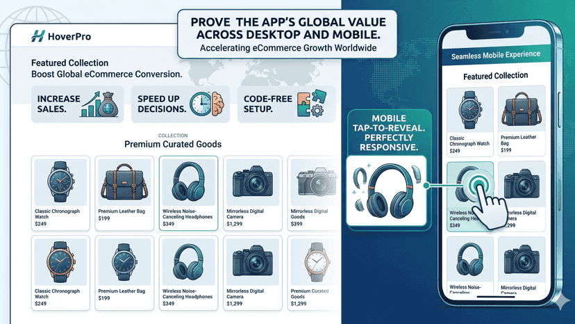 Mobile responsive, code-free setup to boost conversions.
