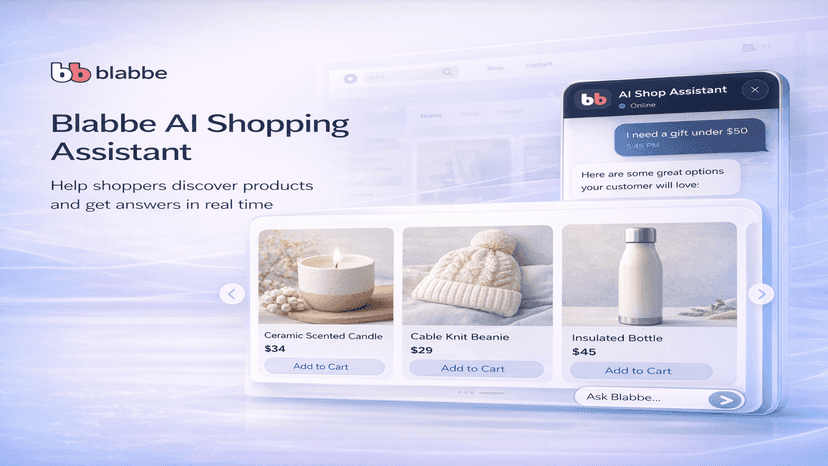 AI assistant suggesting products and answering questions