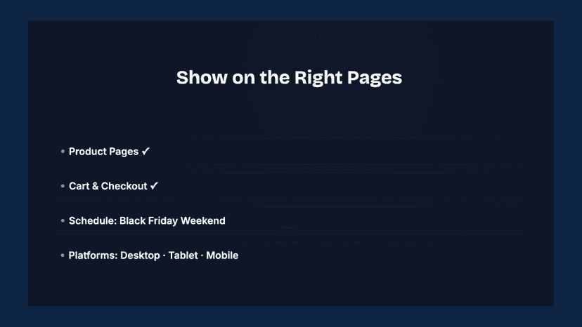 Select whicha pages to show