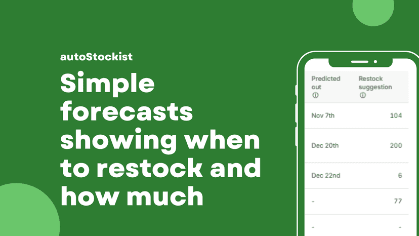 Restock predictions with run-out estimates