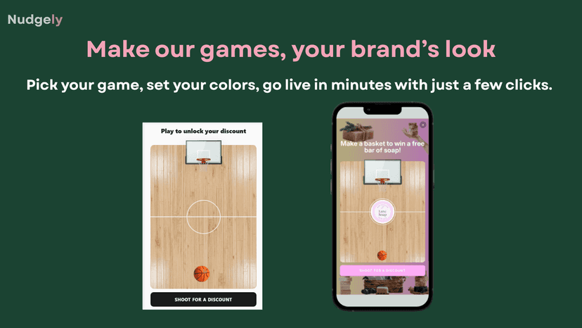Create a seamless gamified pop up with your branding
