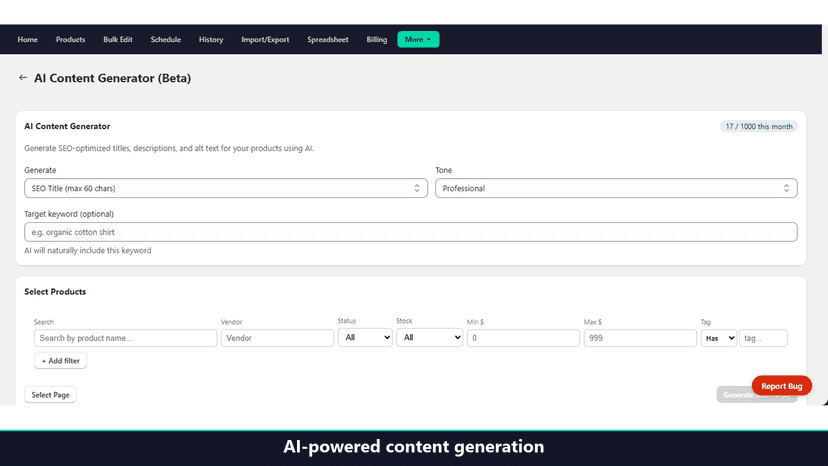 AI-assisted editing for product titles and descriptions