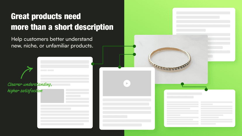 Great products need more than a short description