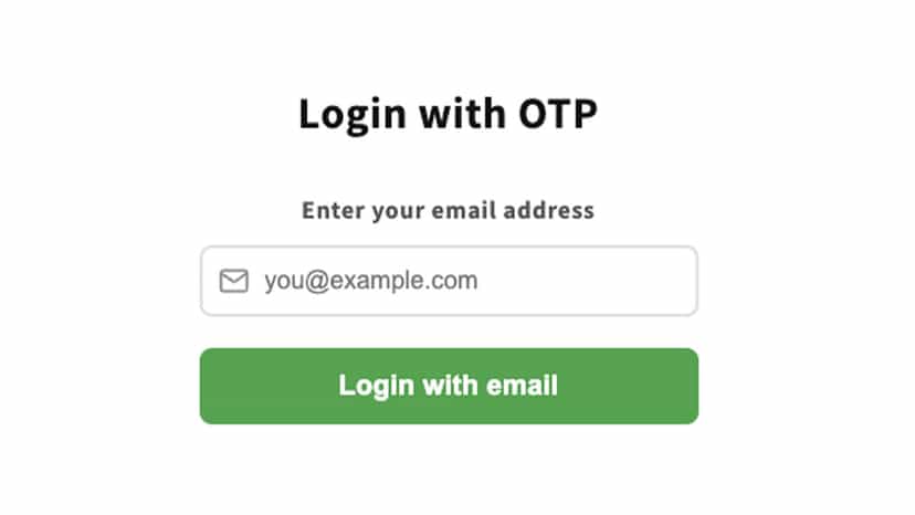 Login With Email - OTP