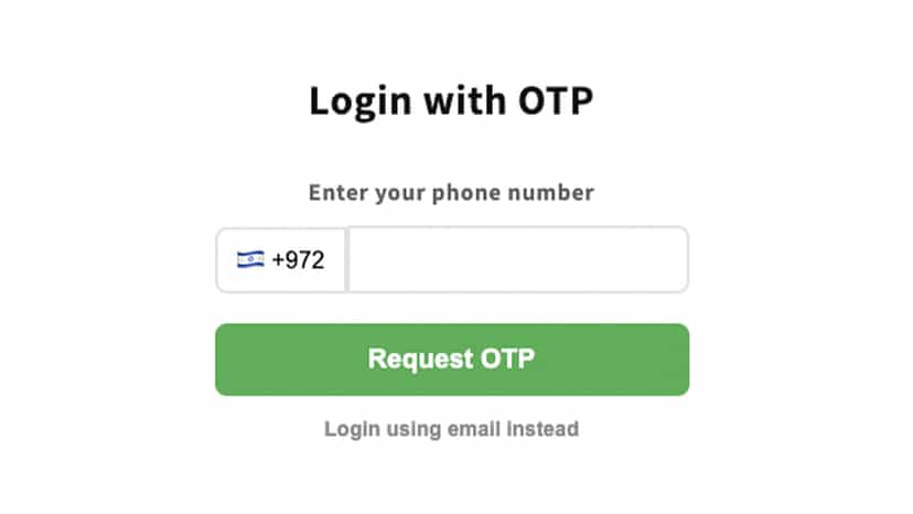 Login With SMS - OTP