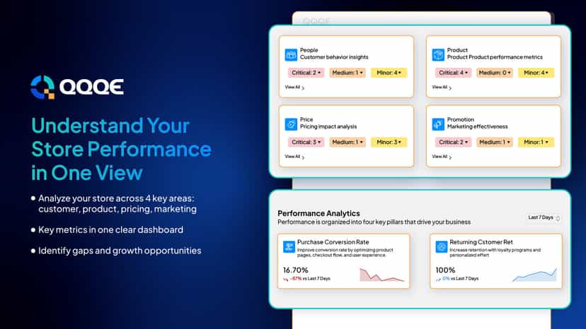 Shopify analytics - 4P revenue performance view shopify