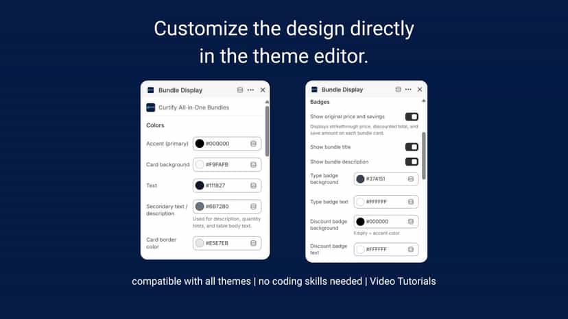 Customize bundle theme editor Shopify