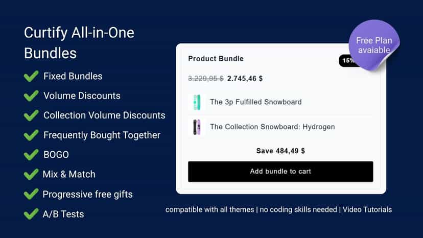 Curtify All‑in‑One Bundles App for Shopify