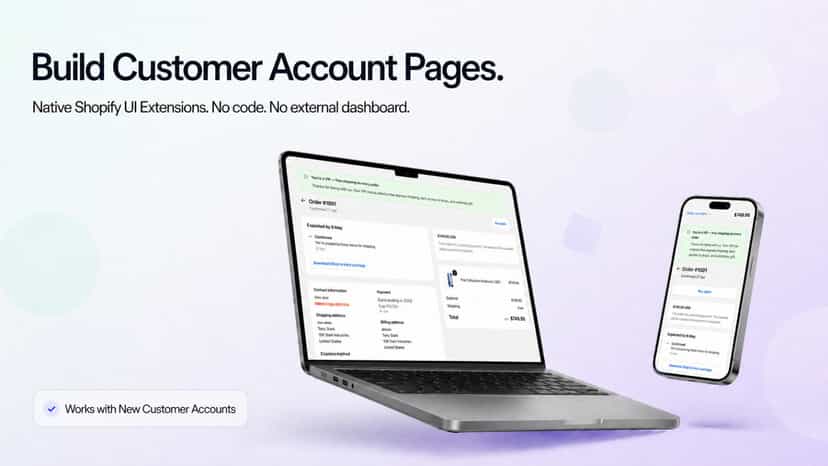 Customize customer account pages