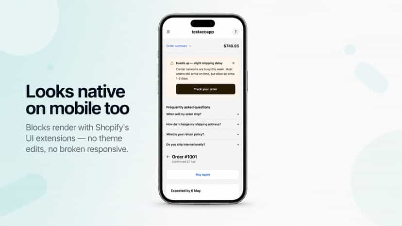 Looks native on mobile too