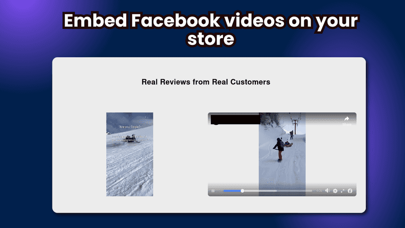 Embed Facebook Videos