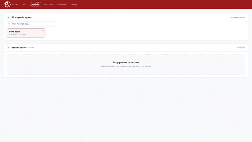 Photo Uploader (To Shopify)