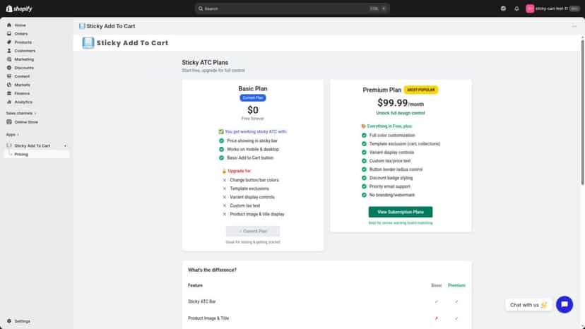 Pricing Page